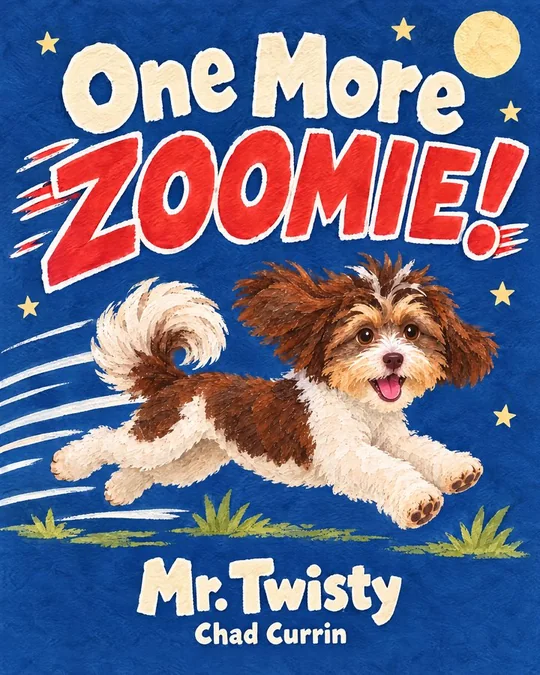 ONE MORE ZOOMIE! picture book cover